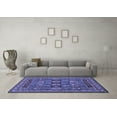 thumbnail image 3 of Ahgly Company Machine Washable Indoor Rectangle Abstract Blue Modern Area Rugs, 2' x 4', 3 of 4