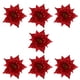 thumbnail image 1 of 7 piezas de flores artificiales decorativas con purpurina navideña., 1 of 6