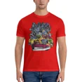 thumbnail image 1 of T-shirt Homme Theft Grand Theft Auto Gta Vintage Manches Courtes Col Rond T-Shirts Pur Coton Vêtement Unique Rouge 5TG, 1 of 6