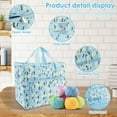 thumbnail image 4 of Extra Large Capacity Yarn Storage Bag Oxford Cloth Cross Stitch Bag with Shoulder Strap Knitting Bag Portable Crochet Travel Bag for Yarn Balls Crochet Hooks Knitting Needles, 4 of 12
