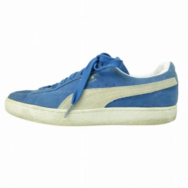 PU & MA SUEDE SNEAKERS SHOES LOW CUT BLUE 25.5cm 35263464 0715 Used 95159ea593d4341