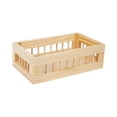 thumbnail image 1 of Cesta de almacenamiento de madera para baño, cómoda portátil, multiusos, para cocina, caja de madera S, 1 of 8