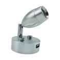 thumbnail image 1 of Luces LED, 12 V-24 V, universal, puerto de carga USB, mini regulable, lámpara de noche, luz de pared, lámpara de lectura, para a de remolque de RV interior Plata 3000K DYNWAVEMX Lampara de lectura, 1 of 6