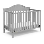 Graco Stella 5-in-1 Convertible Baby Crib, Pebble Gray