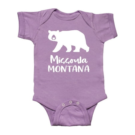 

Inktastic Missoula Montana White Bear Silhouette Gift Baby Boy or Baby Girl Bodysuit