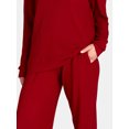 thumbnail image 3 of Lissome Women’s Soft Brushed Waffle Oversized Long Sleeve Top and Wide Leg Pant Lounge Set, 2-Piece, Sizes S-3X, 3 of 4