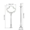 thumbnail image 2 of Unique Bargains 1 Set Cake Tray Stand Handle Plate Hardware Fitting, 2-Tiers Flower Silver, 2 of 5