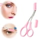 thumbnail image 3 of Fiudx Tijeras para Cejas, Recortador de Precisión de Acero Inoxidable, Mango Ergonómico Antideslizante, Diseño de Peine Protector, Perfectas para Dar Forma a Los Esfuerzos de Cuidado Personal, Regalo, 3 of 4