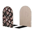 thumbnail image 2 of Susaid Butterfly Print Wooden Bookends Decorative Book Ends for Shelves Heavy Books Holder Organizer Non-Slip Desk Book End for Kids Room Office School 1 Pairs, 2 of 8