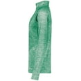 thumbnail image 4 of Holloway Sportswear S Womens Electrify Coolcore® 1/2 Zip Pullover Kelly Heather 222774, 4 of 5