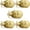 Brushed Brass, variant on Interior Door Knob for Hallway, Antique Brass Door Knobs Closet Door Knob, Passage Door Knobs with Round Ball Knob, 6 Pack
