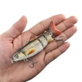 thumbnail image 3 of Lttoisl Leurre de Pêche Robotisé Rechargeable, Leurre Électrique de 3,5 Pouces 20 g à Nage Automatique avec Lumières DEL Intelligentes Activées par l'Eau, Action Réaliste pour Achigan, Brochet, Doré, Pêche en Eau Salée, 3 of 8