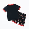 thumbnail image 5 of TOWED22 Baby Boy Summer Outfit Truck Embroidery Tops and Plaid Shorts Set Toddler Boy Spring Summer Clothes(Black,4-5 Years), 5 of 9