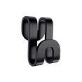 thumbnail image 2 of 5pcs Solid Color Clothes Hanger Connection Hook, Simple Black Portable Clothes Hanger Hook For Household, 2 of 5