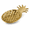 Gold, variant on ABCISI Ceramic Pineapple Soap Dish, Silver Raised-Texture Bar Soap Holder and Countertop Tray, for Bathroom, Kitchen, Vanity, Sponge and Jewelry Storage, Silver