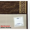 thumbnail image 6 of Custom Size Runner Rug Bordered Greek Key Meander Brown Roll Runner Rug Choice of Your&nbsp;Length by feet&nbsp;Slip Resistant Latex Back Cut to Size Rug Runners Customize in USA Facility, 6 of 8