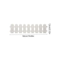 thumbnail image 3 of Garden Fence Border White Plastic Mini Edging for Flower Beds, Easy Install Decorative Yard Fence for Garden, Lawn, Paths, Pet Protection, 3 of 7