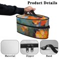 thumbnail image 5 of HELLHERO Travel Iron Holder Bag Easy to Clean Travel Iron Organizer Dustproof Dragonflie Floral(Bag Only), 5 of 6