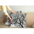 thumbnail image 2 of Ambesonne Nature Throw Pillow Cover 2 Pack, Spooky Black Tree Branch, 18", Black and White, 2 of 5