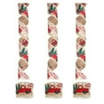 thumbnail image 2 of 3PCS Christmas Ribbon with Wire Decorations for Tree Wreaths Crafts Gift Wrapping Vintage Truck Wired Burlap Ribbon 1.97", 2 of 8