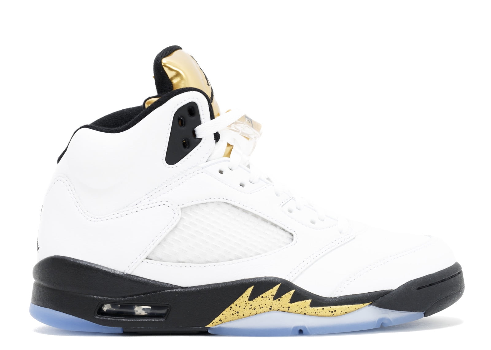 white blue and gold jordan 5