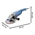 thumbnail image 4 of Esmeriladora Angular 9 Vulcano, Eje M14, Interruptor Tri-Control, Bosch, 2200 W multicolor Estándar, 4 of 6