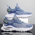 thumbnail image 2 of Zapatillas de deporte para correr de primavera, zapatillas deportivas para hombre, zapatillas de moda informales transpirables de malla tejida Fly para hombre, 2 of 6