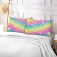 thumbnail image 6 of Coolnut Galaxy Fantasy Beautiful Rainbow Plush Pillow Case, Zippered Bed Pillow Pillowcases, Super Soft and Cozy Pillowcase Covers for Sleep Decor Giftsation - Queen Size 20x30in, 6 of 7