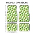 thumbnail image 2 of Cauagu Green Kiwi Pattern Car Floor Mat Set of 4,Car Carpet Mats Car Mats with Anti-Slip Backing & Driver Heel Pad Universal Fit for Cars/Trucks/SUV/Vans, 2 of 6