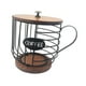 thumbnail image 5 of Soporte para cápsulas de café, organizador de almacenamiento de cápsulas de café de alambre de gran capacidad con taza Negro, 5 of 9