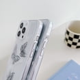 thumbnail image 5 of Case for iPhone 15, Stylish Butterfly Pattern Clear Case for Women Girls iPhone 15, Scratch Resistant Shockproof Non-Yellowing Slim Phone Cover, Butterfly-B, 5 of 8