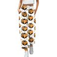 thumbnail image 1 of Nouveau Pantalon Décontracté Mode Impression 3D pour Femmes Taille Haute à Cordon, 1 of 4