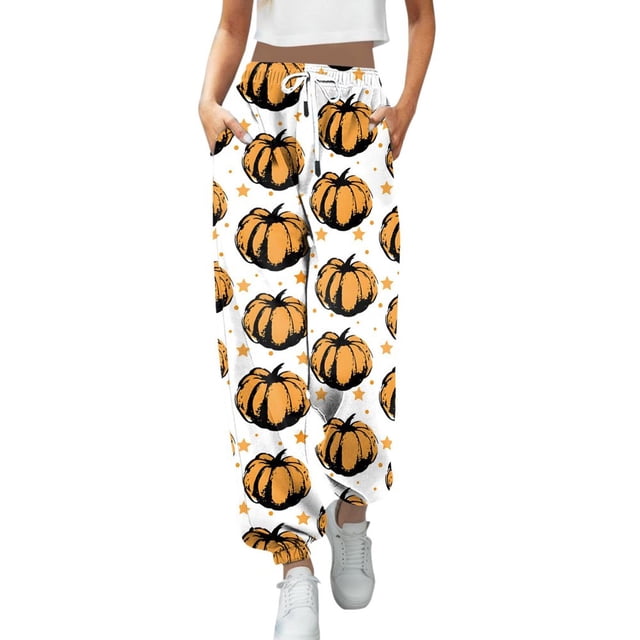 Nouveau Pantalon Décontracté Mode Impression 3D pour Femmes Taille Haute à Cordon