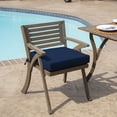 thumbnail image 3 of ARDEN Foam Outdoor Seat Cushions (4-Pack), 19 x 19, Premium High-Density Foam, Never Flattens, Weather-Proof for Outdoor Chairs Sapphire Blue Leala, 3 of 14