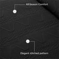 thumbnail image 3 of Mainstays Stitched Corded Quilt, Black, Full/Queen Bedding, 3 of 9