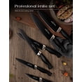 thumbnail image 3 of Knife Set, 15 Pieces Knife Sets for Kitchen with Block, Dishwasher Safe Kitchen Knife Set with Built in Sharpener Block, German Stainless Steel Knife Block Set, Black, 3 of 5