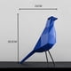thumbnail image 2 of Adornos geométricos de pájaros de Origami Sunnimix de resina azul Talla L, 2 of 8