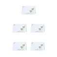 thumbnail image 3 of Baohd 50pcs/set Expérience Mémorable avec Coeur Creux Nom Place Cartes Coeur Évidé Table Carte Blanche 5Set, 3 of 6