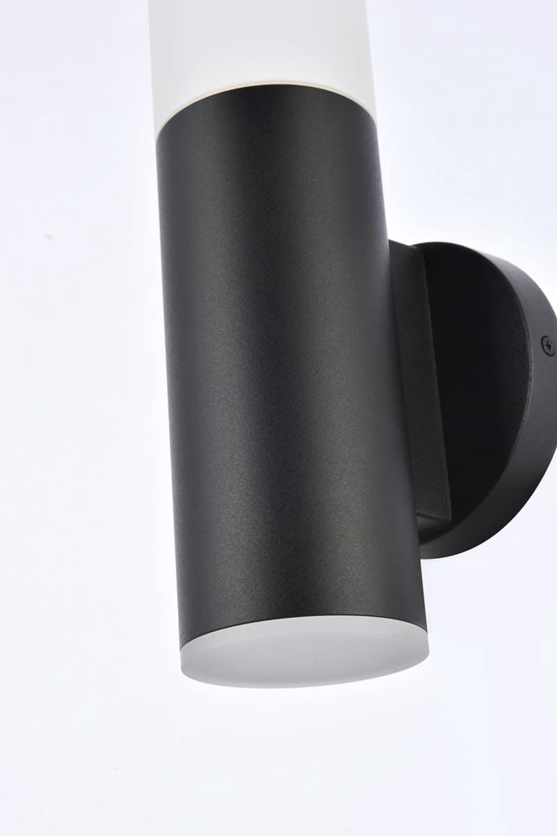 Raine Integrated LED wall sconce in silver