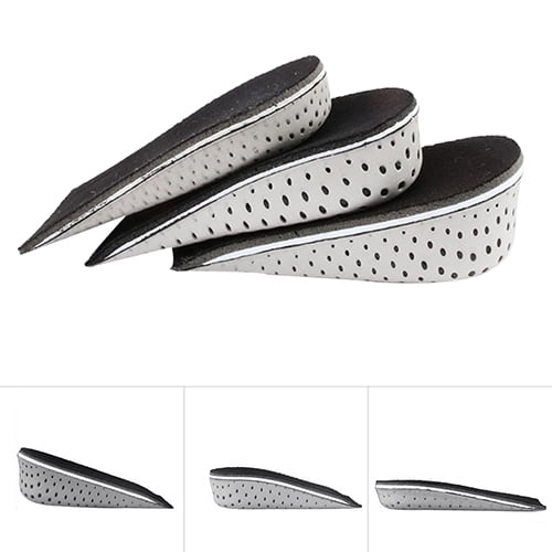 1 Pair Height Increase Insole Heel Lift Inserts Invisible Half Increased Heel Shoe Lifts for Women Men 