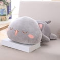 thumbnail image 3 of Juguete de peluche Perfecl Gato gris Almohada suave Muñeca, 3 of 8