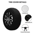 thumbnail image 2 of Naloa Space Colorful Donut PVC Leather Spare Tire Wheel Cover for Car Truck SUV Camper Trailer Universal Fit many size17 inch, 2 of 6