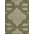 thumbnail image 2 of Unique Loom Outdoor Modern Collection Area Rug - Tambor (7' x 10' Rectangle Green/Ivory), 2 of 6