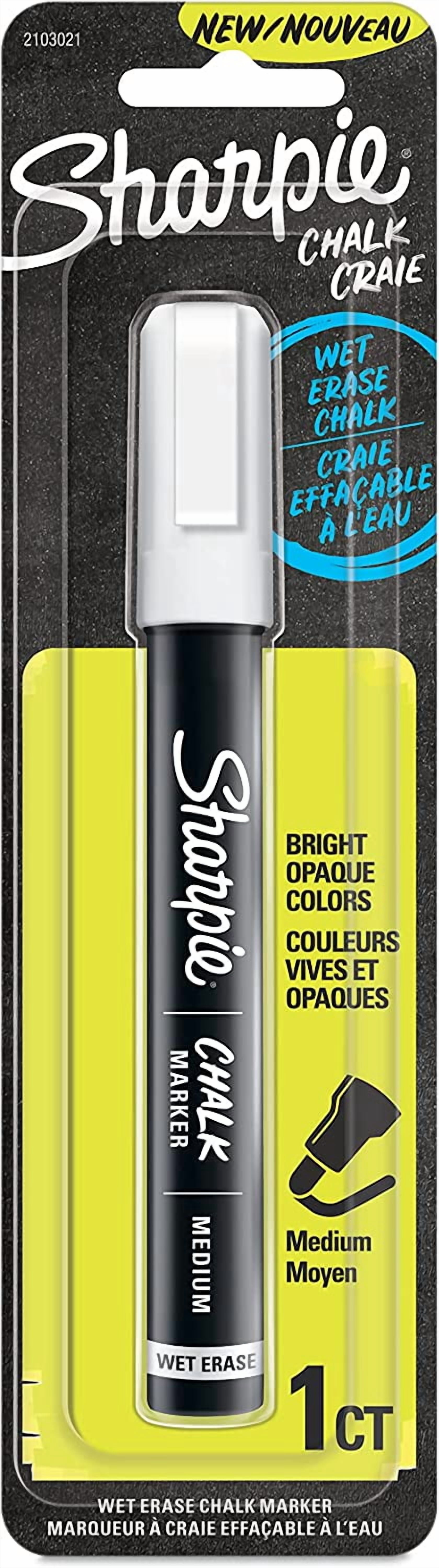 Marqueur à Craie Fuzhong, Marqueurs Effaçables à l'Eau, Blanc, 1 Unité