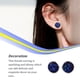 thumbnail image 3 of Pendientes de acero inoxidable Sonducket para mujer decoración regalo brillante tipo 28, 3 of 6