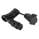 thumbnail image 1 of M Buder Cable Espiral de Resorte de 2m para Caravana Adaptador de Enchufe de Remolque de 7 Pines Conector de Cableado para Remolques y Vehículos Comerciales 25.4 cm / 10 inches, 1 of 9