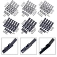 thumbnail image 5 of GLFILL 1 Set 4/5/6 String Bass Headless Bridge Single Split Style Bridge Single String Silver Zinc Alloy Musical Instrument Accessories Black 6PCS, 5 of 5