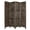 Black, variant on HomeRoots Decor Wooden 4 Panel Foldable Floor Screen with Textured Panels, Black