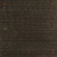 thumbnail image 1 of Ahgly Company Indoor Square Abstract Brown Contemporary Area Rugs, 5' Square, 1 of 4