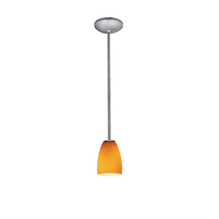 

Pendants 1 Light With Brushed Steel Finished and Metal Material 6 inch 12 Watts